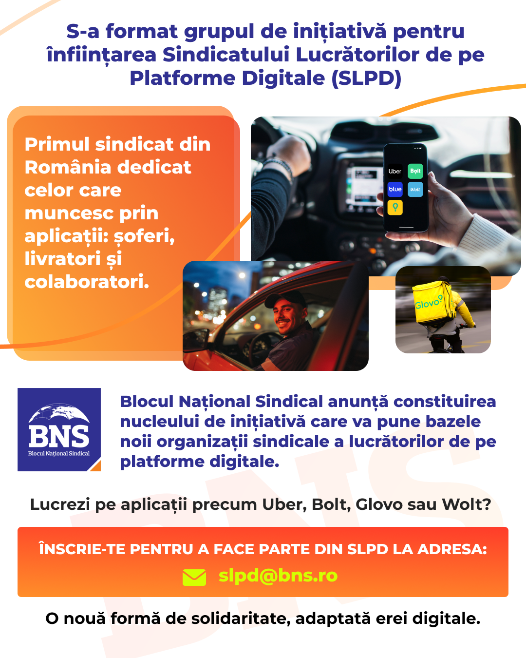 S-a format Grupul de inițiativă pentru Sindicatul Lucrătorilor de pe Platforme Digitale